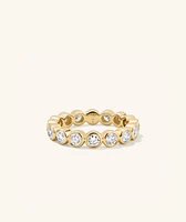 Lab Grown Diamond Round Cut Bezel Eternity Band