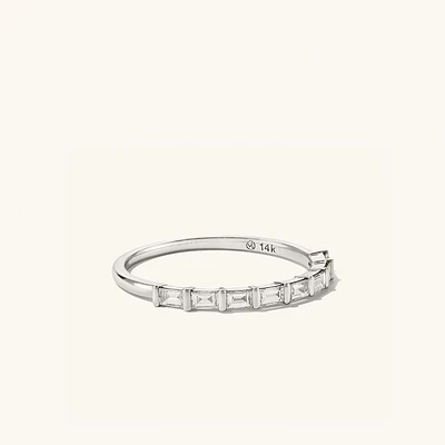 Baguette Diamond Half Eternity Band