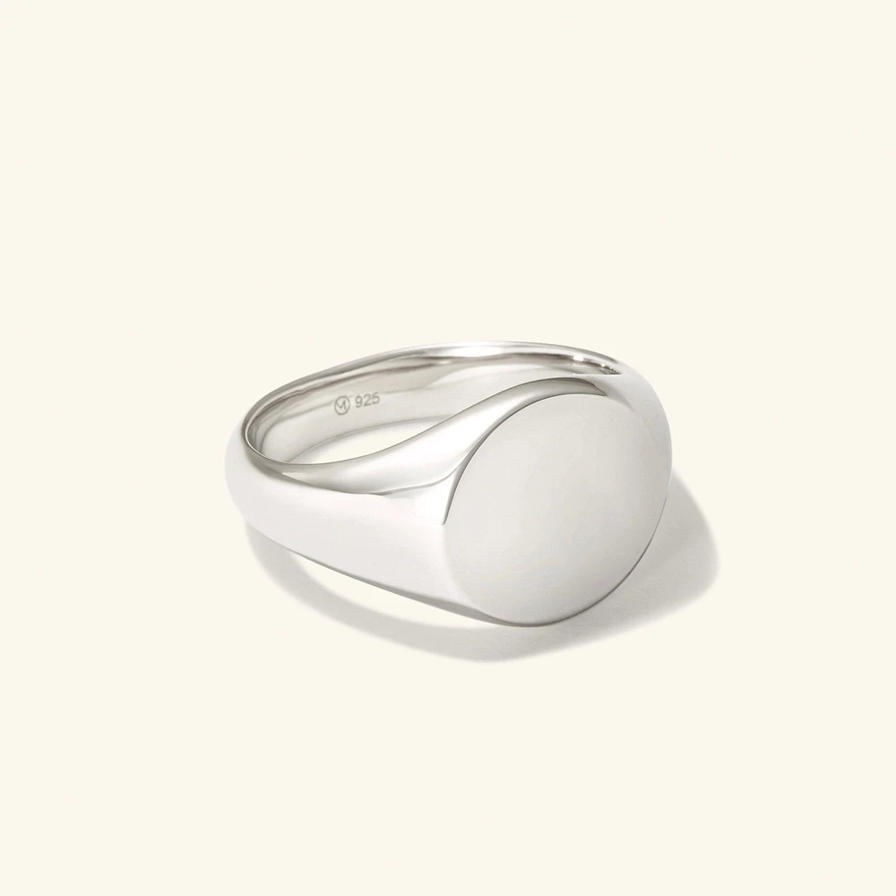 Bold Round Signet Ring