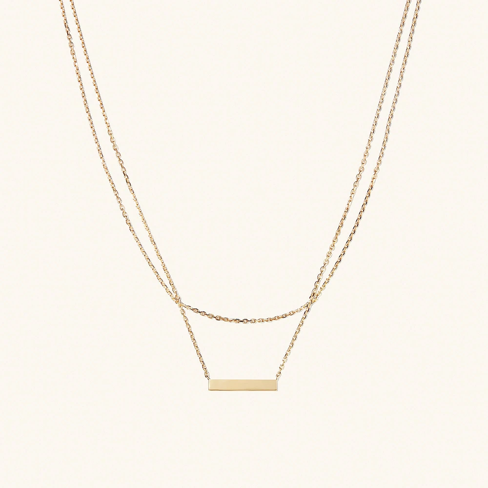 Layered Bar Necklace