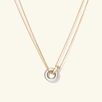 Linked Two-Tone Necklace