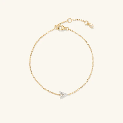 Diamond Letter Bracelet