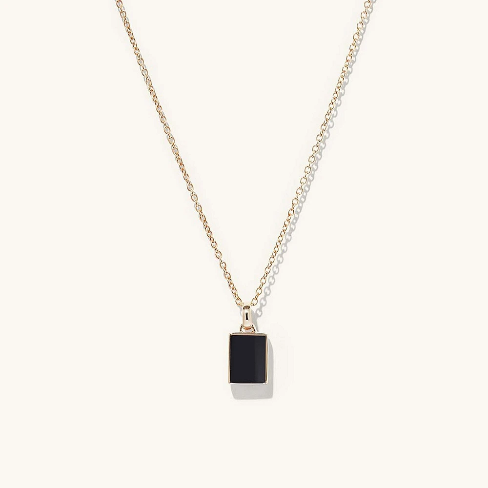 Black Onyx Pendant Necklace