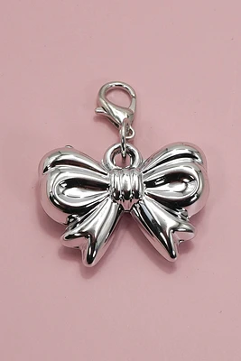 Shoe Charm Classic Silver Bow Sneaker Charm