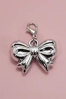 Shoe Charm Classic Silver Bow Sneaker Charm