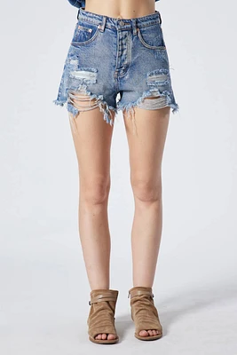 Jean Shorts / Denim Distressed