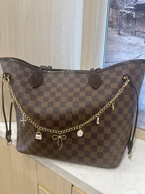 Gold Purse Charm With Bow