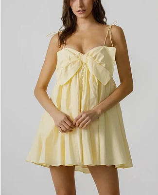 Baby Doll Dress With Bow By Storia
