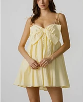 Baby Doll Dress With Bow By Storia