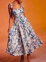 Porcelain Blue Dress - Perfect Flowing Spring Summer Dress - Wedding Guest Dress LAST ONE!