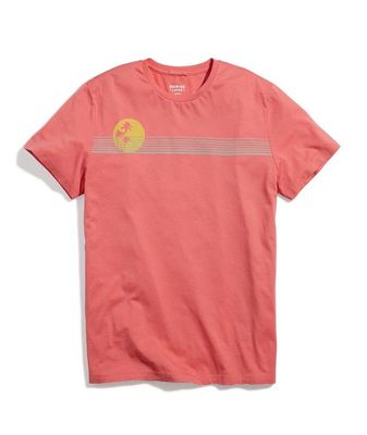 Signature Crew Graphic Tee Baked Apple Palm Sunset