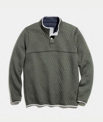 Corbet Reversible Fleece Pullover Navy / Olive