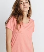 Boyfriend Pocket Tee Coral