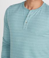 Double Knit Henley Surf Green