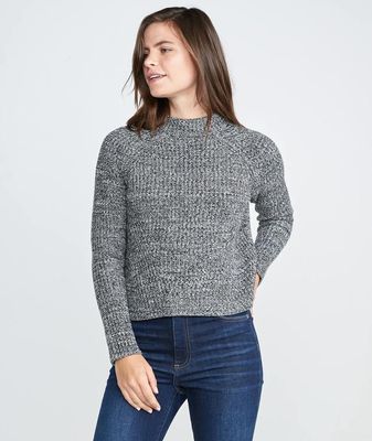 Cleo Mock Neck Sweater Grey