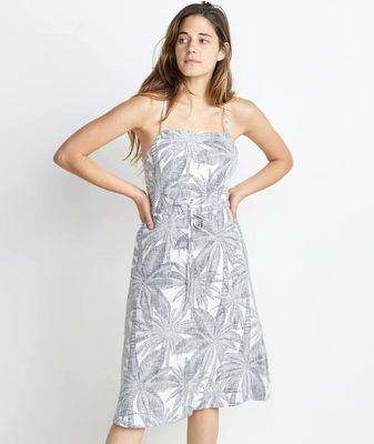 Lily Dress Geo Palm Print