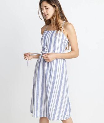 Lily Dress Blue/White Stripe