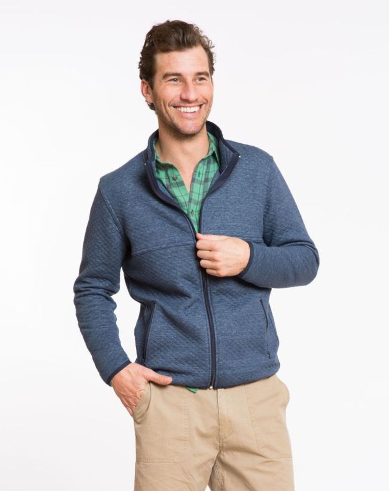 Marine Layer Men's Corbet Quilted Full Zip Hoodie