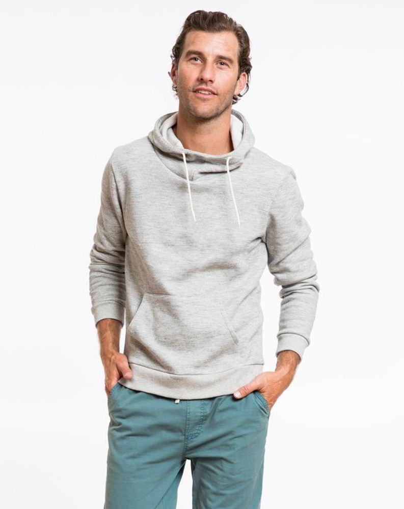 Cowlneck Hoodie - Heather Grey