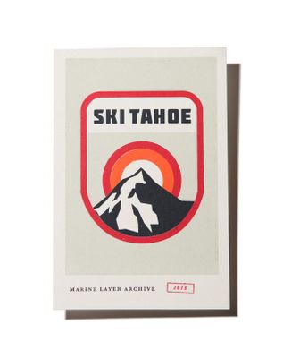 Ski Tahoe Postcard