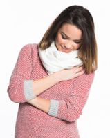 Double Knit Scarf - Cream