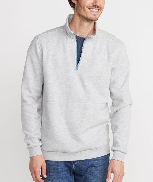 Light Grey Quarter Zip Pullover