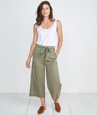 Spruce Wide Leg Pant Dusty Olive