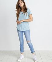 Boyfriend Pocket Tee Aquamarine