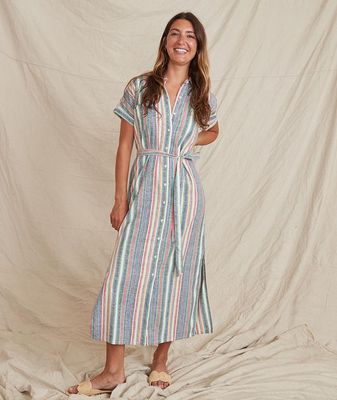 Simone Dress Multi Stripe