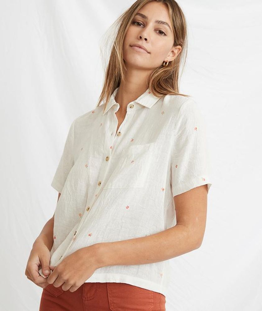Talia Button Down White