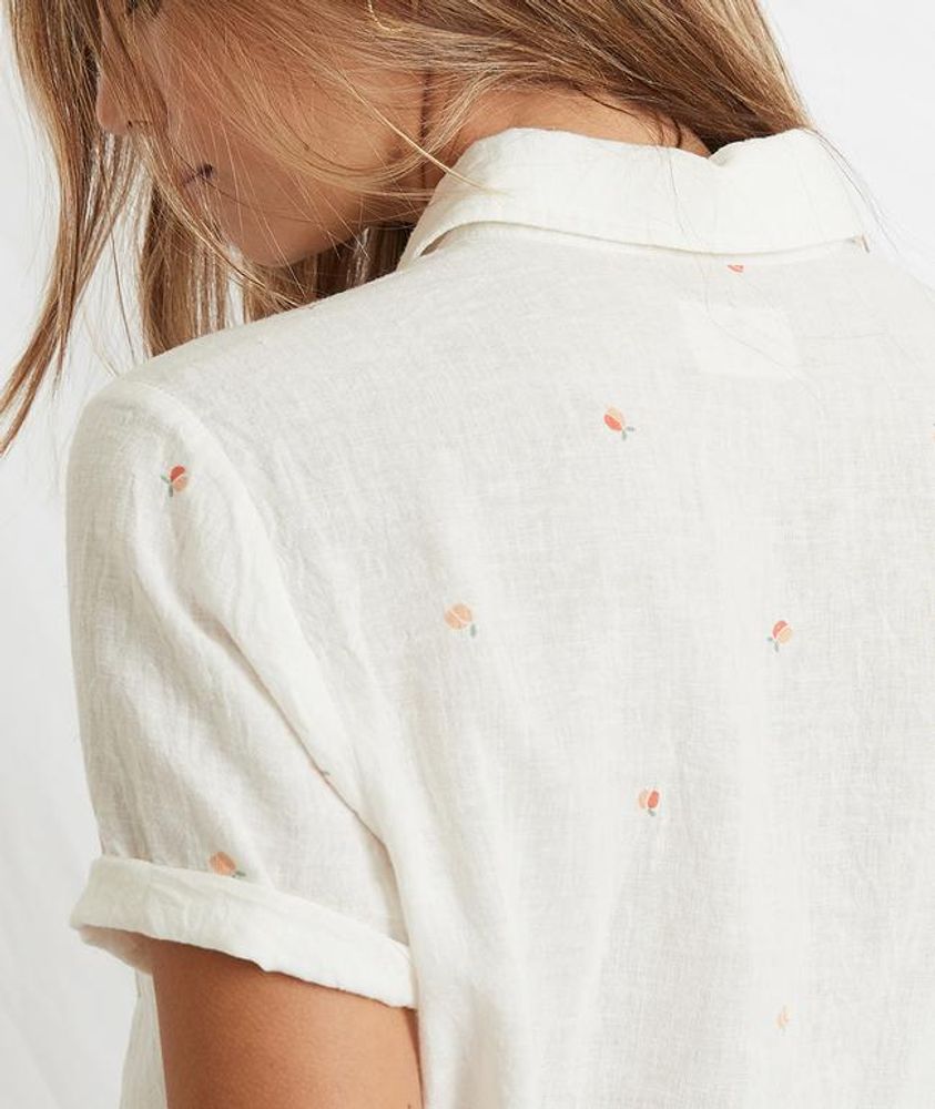 Talia Button Down White