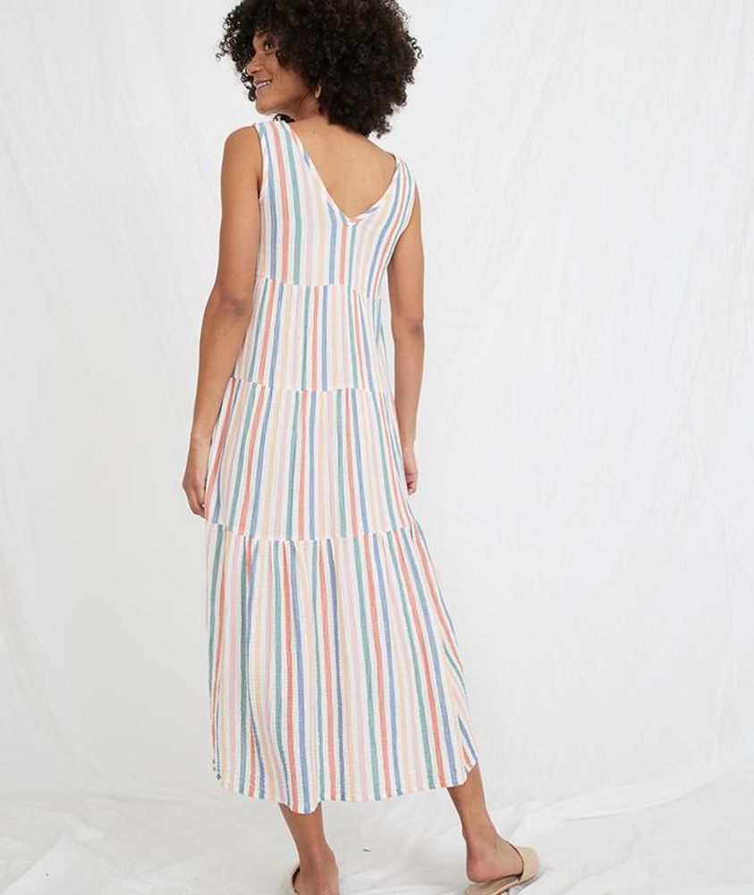 Corinne Maxi Dress Multi Stripe