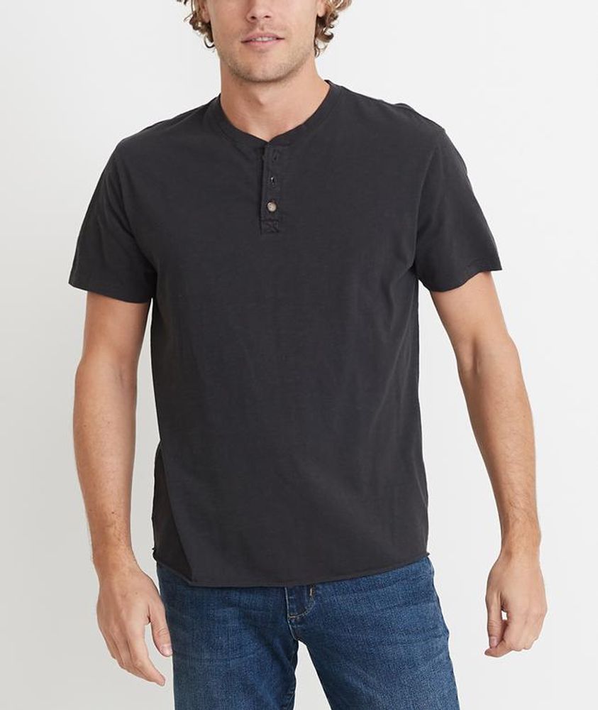 Short Sleeve Henley Asphalt
