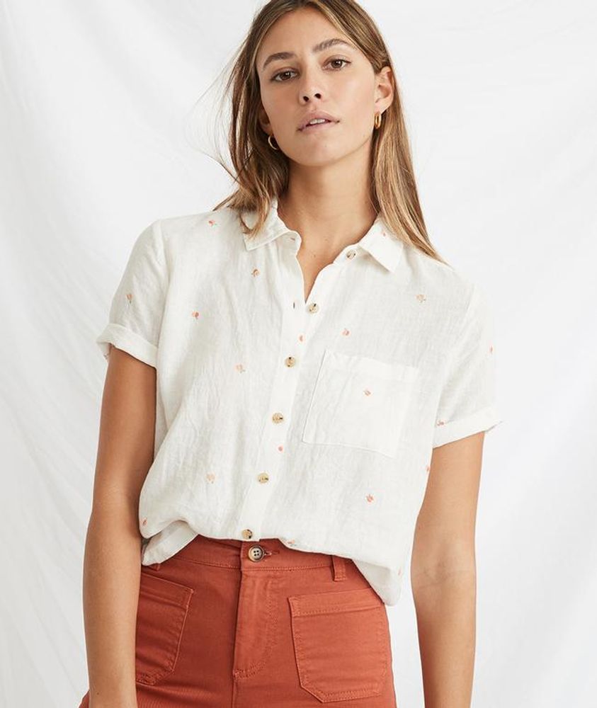 Talia Button Down White