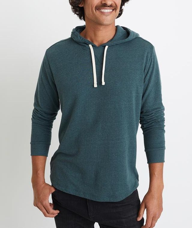 Marine Layer Double Knit Hoodie Green Gables