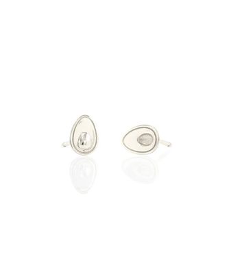 Kris Nations Avocado Stud Earrings in Silver