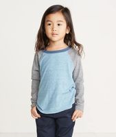 Mini Double Knit Baseball Raglan Aegean Blue