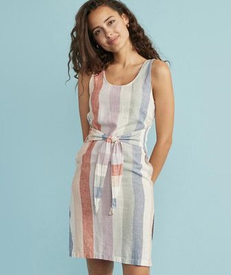 Brea Tie Front Dress Multi Stripe