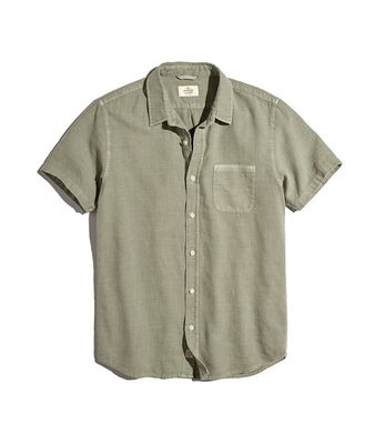 Lance Button Down Faded Dusty Olive