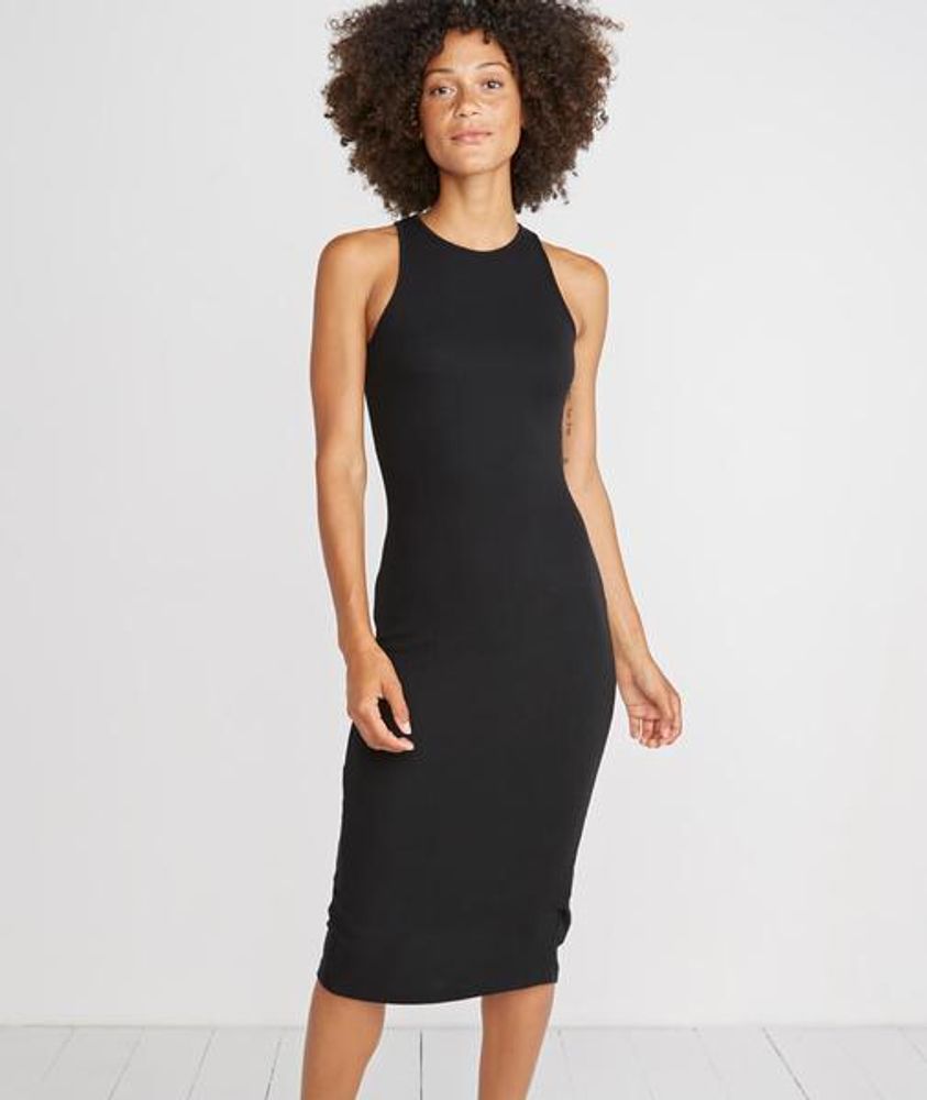 Lexi Rib Turtleneck Midi Dress – Marine Layer