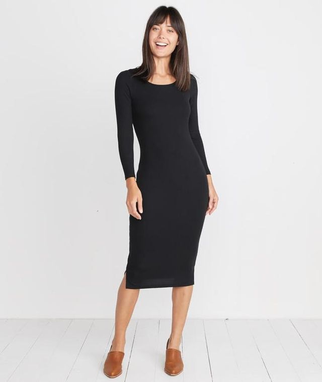Marine Layer Lexi Rib Fit-and-Flare Dress