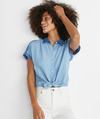 Mariah Button Down Light Chambray