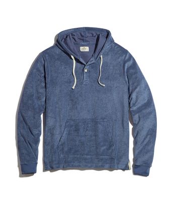 Beach Hoodie Faded Denim