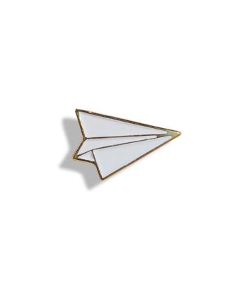 Paper Airplane Pin