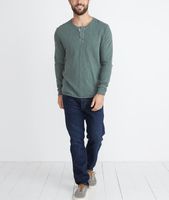 Lightweight Henley Dusty Olive