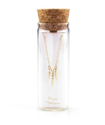Kris Nations 3 Petite Spike Necklace