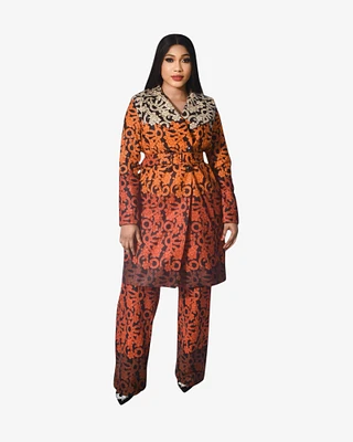 Cally African print suit