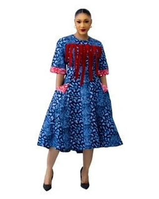 Stacy African print dress