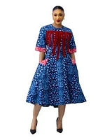 Stacy African print dress