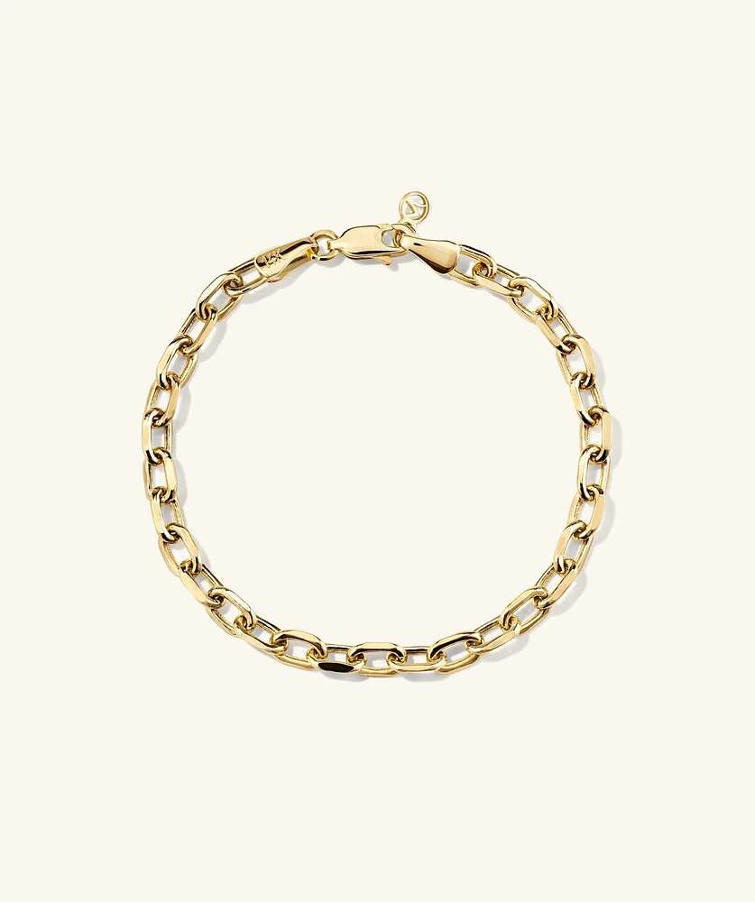 Large Square Oval Chain Bracelet